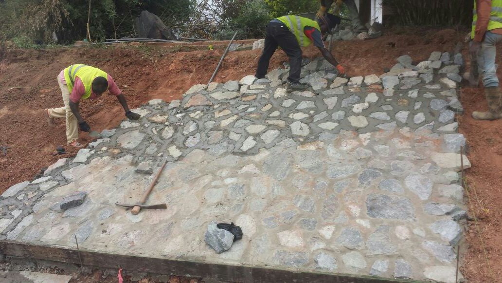 Stone pitching continues – EB Unity Company Limited